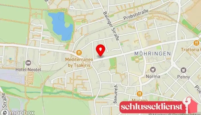 Karte von Dirk Hübner GmbH Metallbauunternehmen in Stuttgart