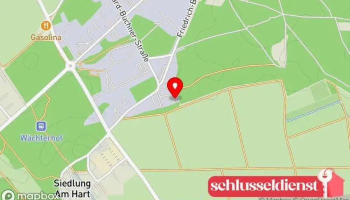 Karte von DK Schlosserei GmbH Metallbauunternehmen in Höhenkirchen-Siegertsbrunn