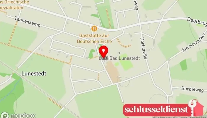 Karte von Dorphuus Lunestedt Museum, Sehenswürdigkeit in Beverstedt