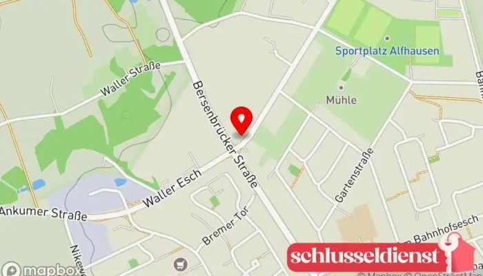 Karte von DTS Containerdienst + Handels GmbH Containerdienst, Baggerunternehmen, Schrotthändler, Transportunternehmen in Alfhausen