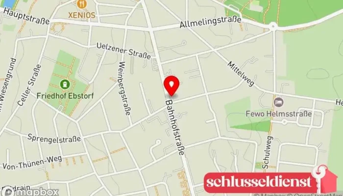 Karte von Ebstorfer Zweiradtechnik Fahrradgeschäft, Fahrradwerkstatt in Ebstorf