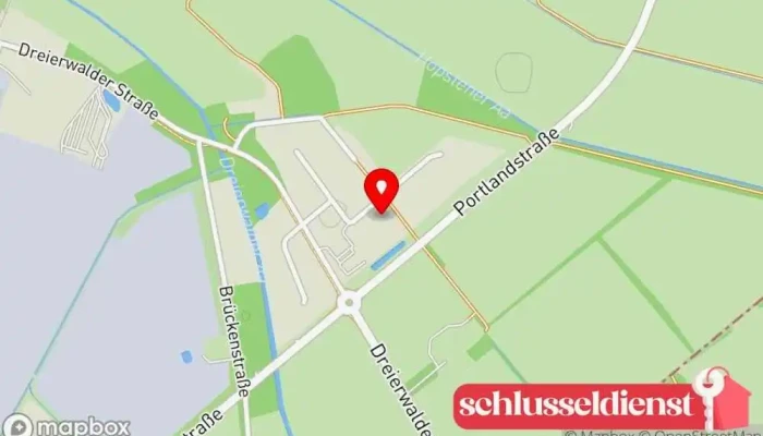 Karte von Edel & Stahl GbR - Spelle Metallwerkstatt, Maschinenbau, Metallbauunternehmen, Metallverarbeitungsunternehmen, Treppenbauunternehmen, Stahlbauunternehmen in Spelle