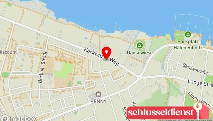Karte von Egon Pressentin Metallbauunternehmen in Ribnitz-Damgarten