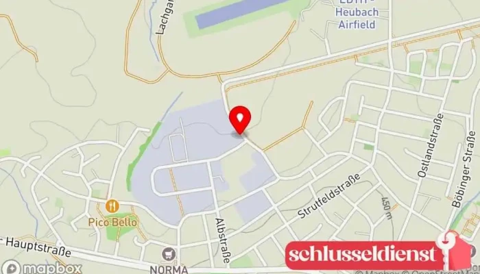 Karte von EHG Stahl.Metall Heubach GmbH Hersteller in Heubach