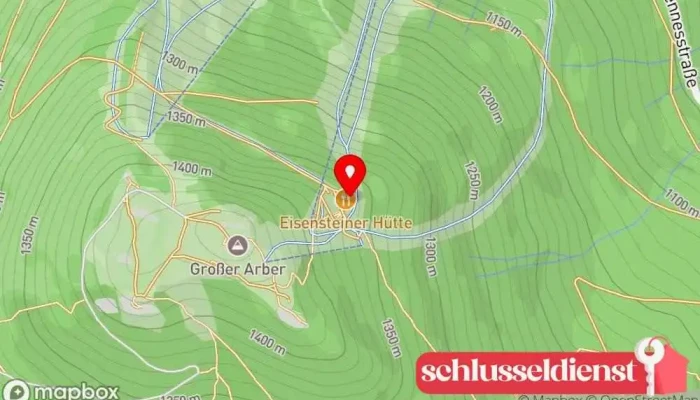 Karte von Eisensteiner Hütte Berghütte in 94252
