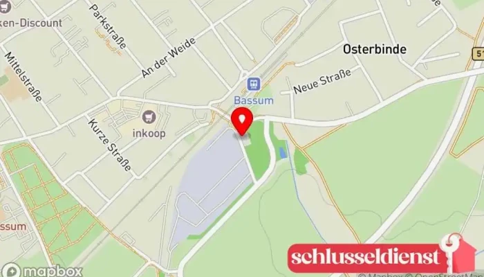 Karte von Eisenwerk Bassum GmbH Metallbauunternehmen in Bassum