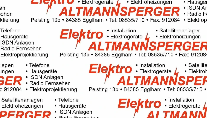 Elektro Altmannsperger - 84385 Egglham