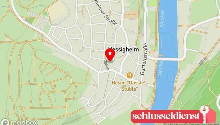 Karte von ELEKTRO-HESSER GmbH&Co.KG Hessigheim Elektriker, Solartechnik-Anbieter in Hessigheim