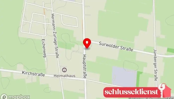 Karte von Elektro Kossen GmbH & Co. KG - Elektrotechnik - Kommunikations- und Sicherheitstechnik Elektrotechniker in Neubörger