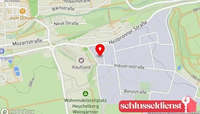 Karte von Emil Eisele Blechbearbeitungs GmbH Metallbauunternehmen in Schwaigern