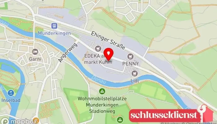 Karte von Enitor Aich Metallbau GmbH Metallbauunternehmen, Stahlbauunternehmen in Munderkingen