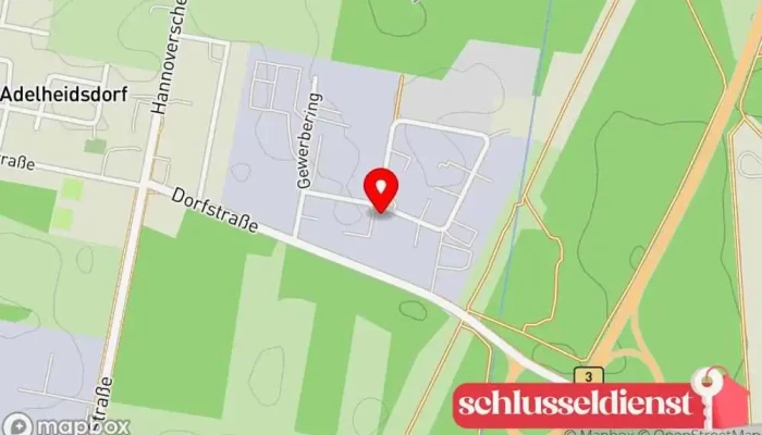 Karte von E.Stahl Metallzäune Zaunbauer, Zaunfachhandel in Adelheidsdorf