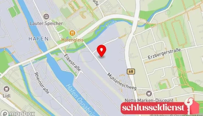 Karte von Evers Metallbau GmbH Schweißbetrieb, Blechanbieter in Osnabrück