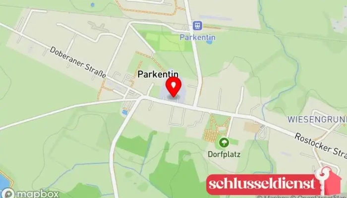 Karte von Fahrzeugbau Parkentin Hersteller, Karosseriewerkstatt, Autokarosseriebauer in Bartenshagen-Parkentin