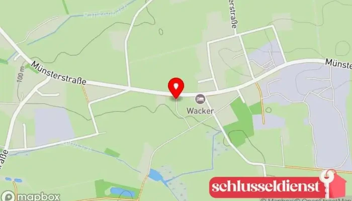 Karte von Fellhölter Metall- und Anlagenbau GmbH Metallverarbeitungsunternehmen, Landmaschinenhändler, Hersteller, Maschinenbauunternehmen, Metallbauunternehmen, Metallwerkstatt in Hilter am Teutoburger Wald