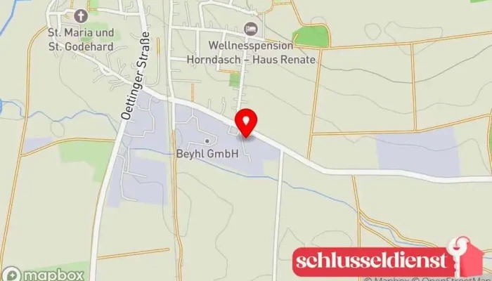 Karte von Fensterbau Betz GmbH Hersteller in Auhausen