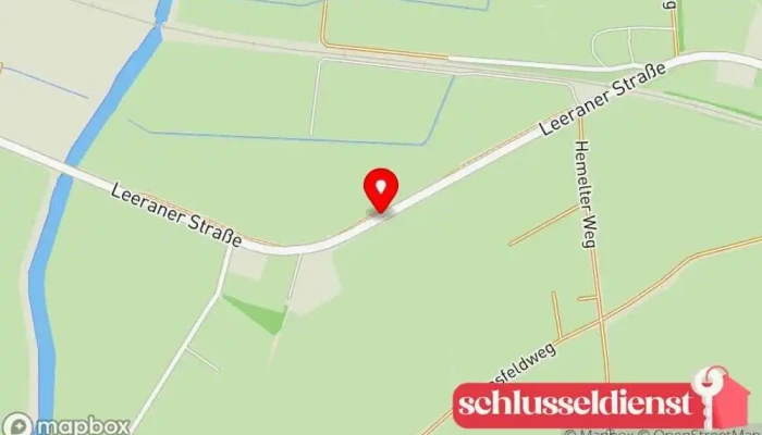 Karte von Filsum Leeraner Straße 6 Bushaltestelle in Filsum