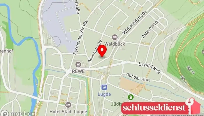 Karte von Finkel R. Metallbauunternehmen in Lügde