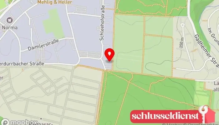 Karte von Flammersberger GmbH Metallbau Metallbauunternehmen in Veitshöchheim