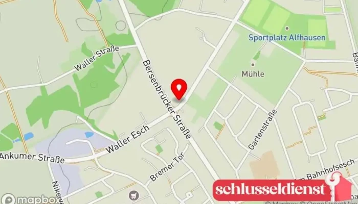Karte von Florian Schulte Containerdienst, Schrottplatz, Schrotthändler in Alfhausen