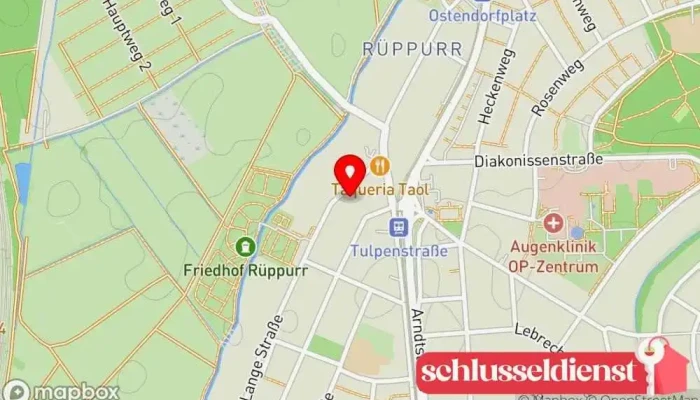 Karte von Franz Michl Metallbauunternehmen in Karlsruhe