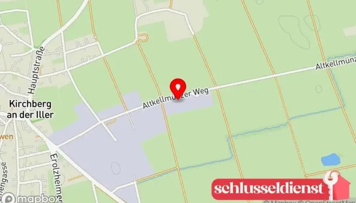 Karte von Frickbau GmbH Bauunternehmen in Kirchberg an der Iller