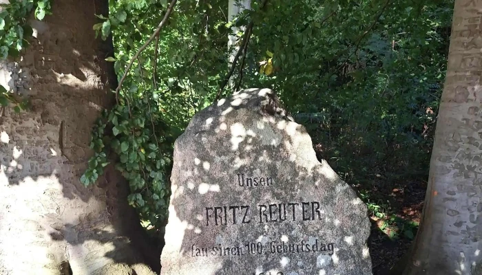 Fritz -   Reuter  Gedenkstein Krakow Am See - Krakow Am See