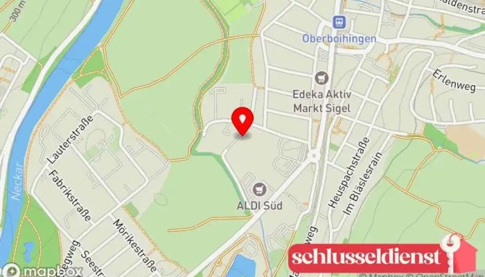 Karte von Fritz Schaber GmbH TECK Stahlnägel Metallwarenhersteller in Oberboihingen