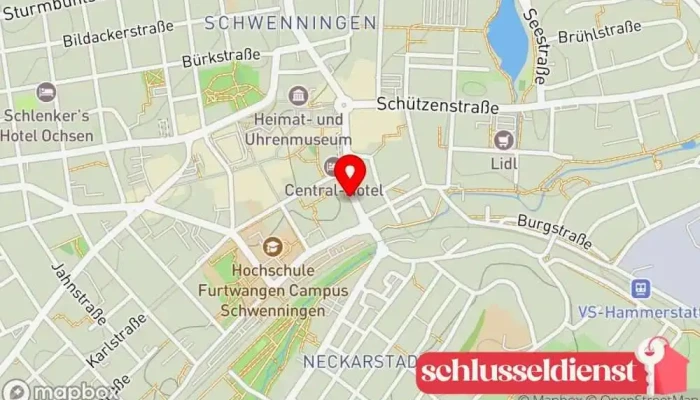 Karte von Fromm GmbH & Co. KG Metallbauunternehmen in Villingen-Schwenningen