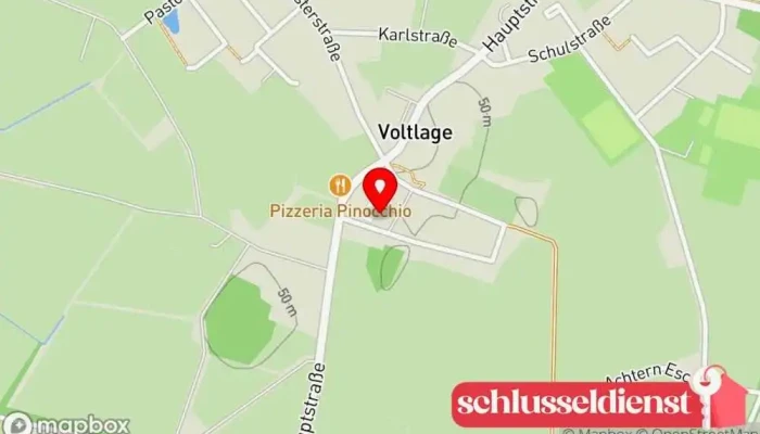 Karte von Frühlingsfest Voltlage Veranstaltungsstätte in Voltlage