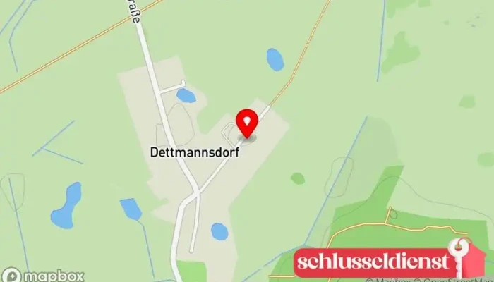Karte von Gebr. Sarrazin Metallbau, Sanitär, Heizungst. GmbH - Technische Gase Metallbauunternehmen in Dettmannsdorf