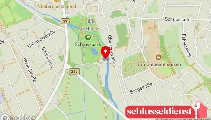 Karte von Gebrüder Rohde GbR Möbeltischler in Gieboldehausen