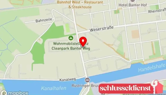 Karte von GEFA GmbH Stahl und Metallbau Metallbauunternehmen in Wilhelmshaven