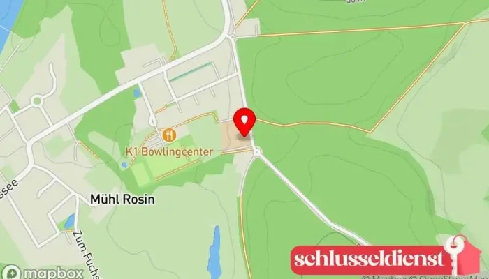Karte von Gemeindeverwaltung Mühl Rosin Behörde in Mühl Rosin