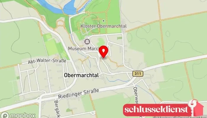 Karte von Gemeindeverwaltung Obermarchtal Rathaus in Obermarchtal