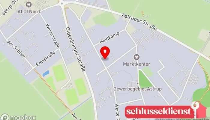 Karte von Gerd Hartmann Maschinen- u. Metallbau GmbH Maschinenhersteller in Wardenburg