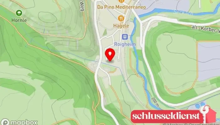 Karte von Gerh. Englert & Dirk Schweizer Zimmermann in Roigheim