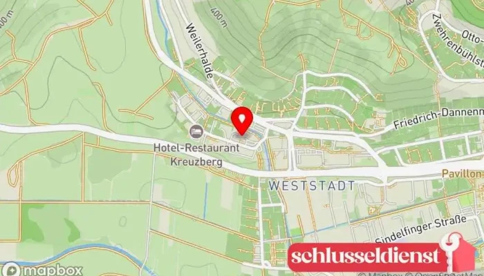 Karte von Gerhard Wörner Metallbauunternehmen, Metallwerkstatt in Tübingen