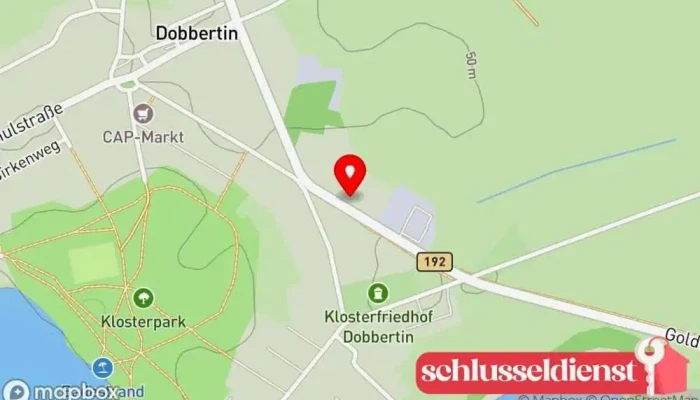 Karte von Gernot Paetzel Autowerkstatt in Dobbertin