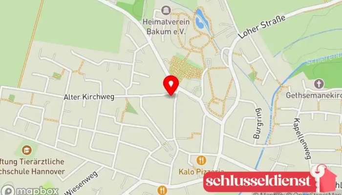 Karte von Gilbert Fette Metallbauunternehmen in Bakum