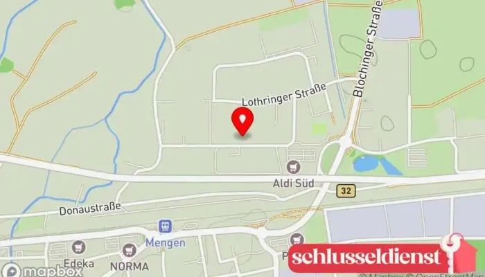 Karte von Gipson Metallverarbeitung GmbH Metallverarbeitungsunternehmen in Mengen