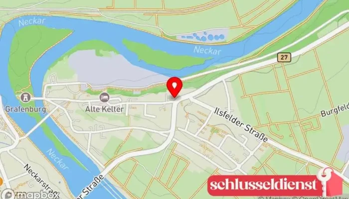Karte von Glienke-Hemmerlein Metall GmbH Metallbauunternehmen in Lauffen am Neckar