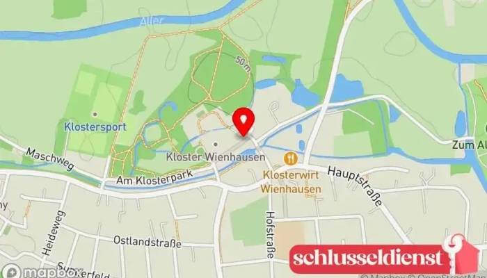 Karte von Glockenturm Sehenswürdigkeit in Wienhausen
