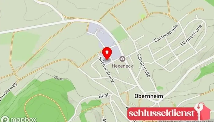 Karte von GMO-Präzisionsdrehteile GmbH Werkzeughersteller, Metallbauunternehmen in Obernheim