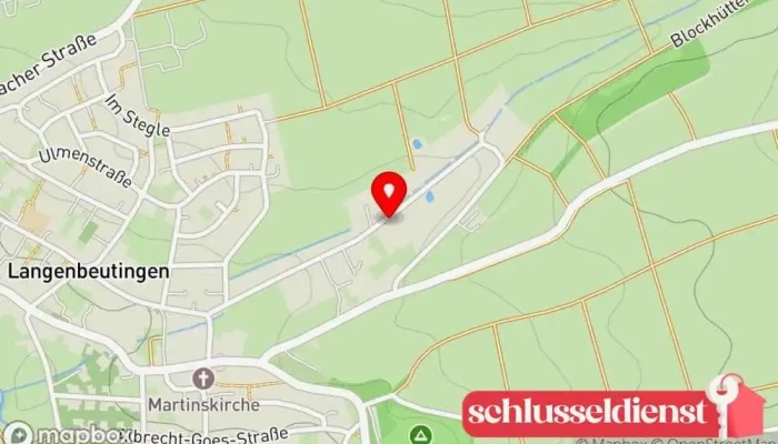 Karte von Grabert Aluformguss GmbH Gießerei in Langenbrettach