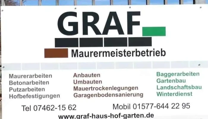 Graf Maurermeisterbetrieb -  Vom Inhaber - Immendingen