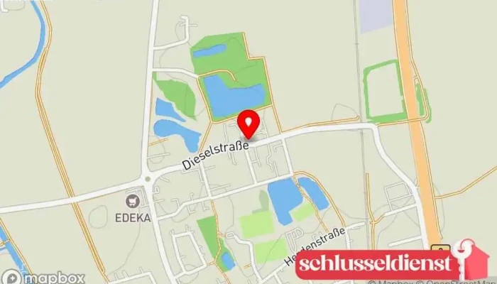 Karte von Gribbe Stahlbau Auftragnehmer in 86695 Nordendorf
