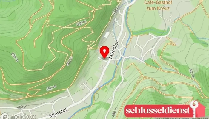 Karte von Groß & Warthmann GmbH Metallwerkstatt, Metallbauunternehmen in Münstertal/Schwarzwald