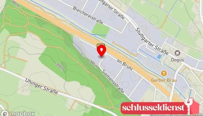 Karte von Günzler Metall - Zweigniederlassung der Amari Metall GmbH Metallhandlung, Metallverarbeitungsunternehmen, Metallwarenhändler in Uhingen