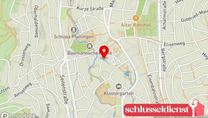 Karte von Gustav Merkh GmbH Metallbauunternehmen, Metallwerkstatt in Pfullingen